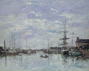 Deauville, der Hafen, 1892